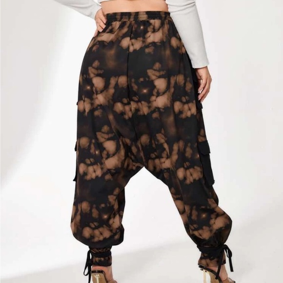 Tie Dye Cargo Harem Pants - Picture 2 of 4